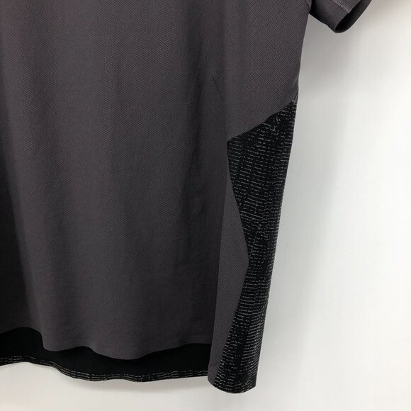 Lululemon men’s Metal Vent  Grey V-Neck short sleeve matchstick reflective back - Picture 13 of 16